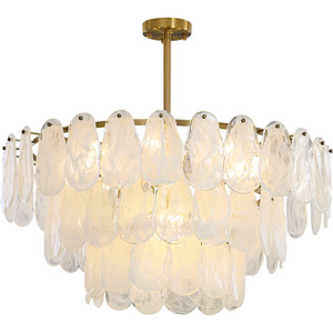 French-Style Modern Minimalist Glass Chandelier for Living Room <b>Dining</b> Room Bedroom Postmodern Designer Pendant <b>Light</b> <b>Light</b> - Product Image 3