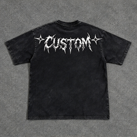 T-shirt Boxy Oversize Uni 270 g/m² à Épaules Tombantes pour Homme, Personnalisable, 100 % Coton, Imprimé, Effet Délavé, Design de Marque