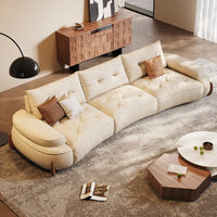 Canapé en tissu chenille doux et confortable, prix de gros, canapé moderne blanc résistant aux taches pour salon