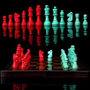 <span class=keywords><strong>Jeu</strong></span> d'échecs standard en pierre, <span class=keywords><strong>nouveau</strong></span> matériau - Product Image 2