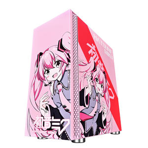 Caja de ordenador para juegos ATX Mid Tower con panel lateral de vidrio y USB 3,0 - Product Image 1