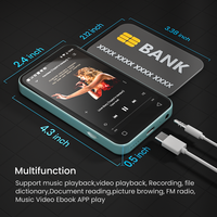 Lecteur MP3 HiFi 4 pouces 2+16 Go Q8 Spotify APK avec WiFi, système Android, prise en charge ODM