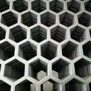 Metal Sheet Round Hole Hexagonal Hole Perforated Sheet Metal Perforated Wind Braking Fence