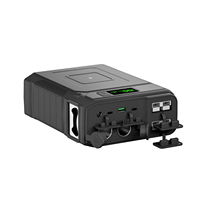 Batterie externe LiFePO4 12000mAh avec double USB-C 100W et charge sans fil 15W pour ordinateurs portables, drones et utilisation hors réseau, compatible avec les grands réfrigérateurs de voiture Anderson