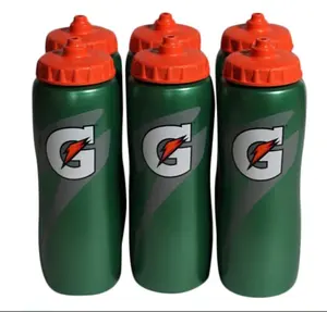 32oz Plastic Sport Squeeze Gatorade Wasser flasche Isolierte Fahrrad wasser flaschen zum Laufen Fußball Fußball Wasser flasche