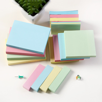 Bloc-notes adhésif de style mignon, forme carrée, en papier offset, avec impression de logo personnalisé, bloc-notes de bureau pour la prise de notes