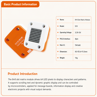 Kit de Robotique IoT à Intelligence Artificielle Qimayuan ESP32-S3 S19 PH2.0 Plug-and-Play avec Affichage d'Animation Textile et Blocs de Construction de Codage