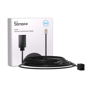 SONOFF TH Elite/Origin <span class=keywords><strong>Sensor</strong></span> THS01 WTS01 5M Cable de extensión RL560 Detector de temperatura de humedad Monitor - Product Image 1