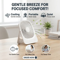 Rechargeable Pliant De Bureau Sans Balais DC Table Top Portable Ventilation Silencieux Table Refroidisseur Ventilateur de Refroidissement d'air