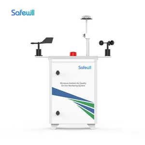 Safewill nhà máy bán hàng dụng cụ đo lường PM10 PM2.5 TSP gió tốc độ gió Hướng tiếng ồn chất lượng không khí hệ thống giám sát với đám mây