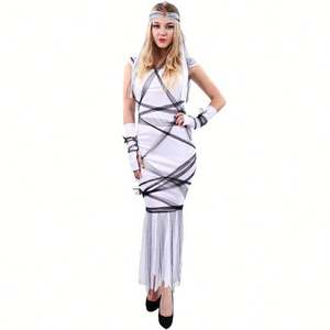 <span class=keywords><strong>Disfraz</strong></span> de Bruja Medieval Negro de Lujo <span class=keywords><strong>para</strong></span> <span class=keywords><strong>Mujer</strong></span> Adulta con Capa y Guantes, Material de Poliéster <span class=keywords><strong>para</strong></span> Fiesta de <span class=keywords><strong>Halloween</strong></span>, Venta al por Mayor - Product Image 5