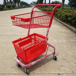 340L Rolling Shopping <b>Cart</b> Supermarket Heavy Duty Wire Mesh Silent Swivel <b>Wheel</b> Large Capacity Retail Grocery Use Set Kit - Product Image 6