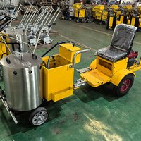 Préchauffeur de peinture thermoplastique pour marquage routier 1200 kg, double cylindre, allumage à un bouton, moteur diesel, facile à utiliser