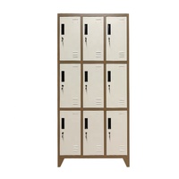 Casiers de vestiaire métalliques pour employés, approvisionnement direct usine, casier scolaire en acier à 6 portes, armoire de rangement pour vêtements