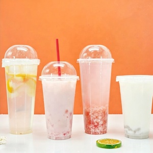 Großhandel PP 90/95mm Kaliber Einweg-Plastikbecher 16/24/12 oz UV/Siebdruck für Milchtee & Smoothie - Product Image 4