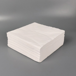 กระดาษเช็ดปากแบบกำหนดเอง 3 ชั้น สีขาว พับ 1/4 สำหรับร้านอาหารและงานแต่งงาน ทำจากเยื่อกระดาษบริสุทธิ์ - Product Image 1