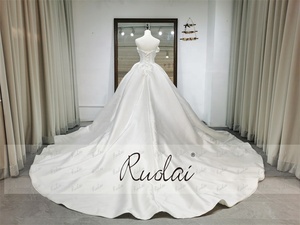 Ruolai — <span class=keywords><strong>robe</strong></span> <span class=keywords><strong>de</strong></span> bal en Satin sans bretelles et à lacets, tenue <span class=keywords><strong>de</strong></span> luxe, <span class=keywords><strong>robe</strong></span> <span class=keywords><strong>de</strong></span> <span class=keywords><strong>mariée</strong></span>, ZD05071 - Product Image 5