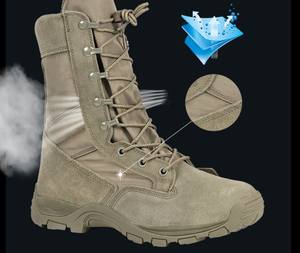 Usine fournissant des chaussures hautes ultra-légères absorbant les chocs pour hommes en plein air bottes tactiques bottes de combat chaudes de haute qualité - Product Image 4