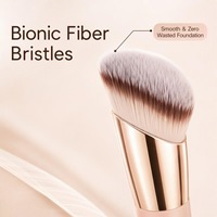 Lot de 3 pinceaux de maquillage professionnels avec poils synthétiques doux, comprenant des pinceaux pour poudre, fard à joues et anticernes – Outil de beauté professionnel