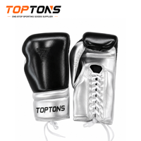 Gants de boxe TOPTONS personnalisables avec logo et couleur, en cuir PU, pour entraînement, sparring, Muay Thai, Kickboxing, sac de frappe