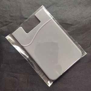 2026 Hot Sale Durable Silicone Phone Holder <strong>Case</strong> Credit <strong>Card</strong> Cash Pouch Adhesive Back Rubber Cover for Cell Phone Sticker - Product Image 3