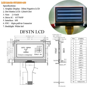 Mô-đun <span class=keywords><strong>LCD</strong></span> Công Nghiệp OEM Màn Hình <span class=keywords><strong>LCD</strong></span> Đồ Họa Đơn Sắc 18 Chân 12864 Dành Cho Máy Kiểm Tra <span class=keywords><strong>LCD</strong></span> 128x64 - Product Image 5