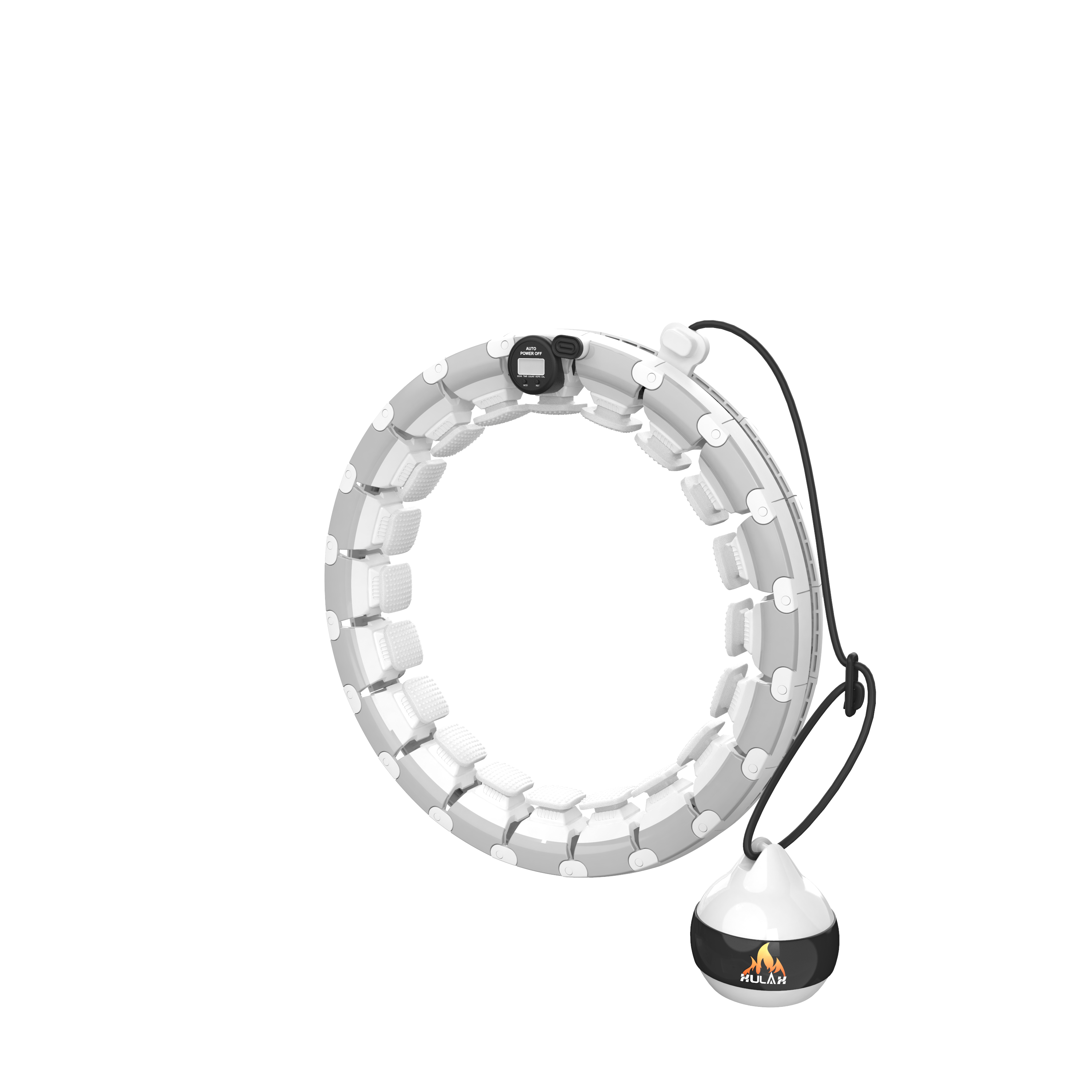 Hula-hoop Weight Smart Hula Hoops 24 Knots With Counter Digital Smart Hula Hoops For Adults Weight Loss Fitness Gym Equipment