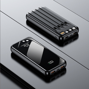 <span class=keywords><strong>Chargeur</strong></span> de voyage haute capacité 10000mAh 20000mAh avec câble intégré, affichage numérique portable, charge rapide PD 22.5W, batterie externe - Product Image 2