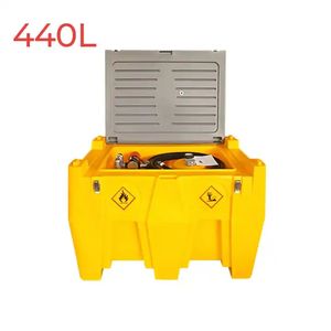 Réservoir de transfert de stockage de carburant diesel <span class=keywords><strong>200L</strong></span> 400L en plastique portable mini distributeur avec pompe et buse diesel 12V - Product Image 4