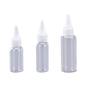 30 مللي 50ml100ml الحيوانات الأليفة طويلة طرف غطاء بلاستيكي صغير زجاحة ضغط زجاجة العسل - Product Image 1