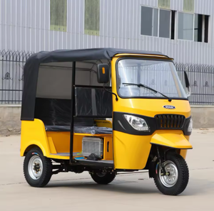 Triciclo Motorizzato a <span class=keywords><strong>3</strong></span> <span class=keywords><strong>Ruote</strong></span> con Doppia Fila di Sedili, Tuk-tuk, Motociclo a Benzina per Passeggeri - Product Image 2