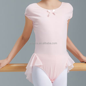 Robes de <span class=keywords><strong>danse</strong></span> à nœuds, vêtements de scène pour danseurs, nouveau design à manches courtes pour filles, <span class=keywords><strong>justaucorps</strong></span> de ballet, <span class=keywords><strong>justaucorps</strong></span> de gymnastique pour enfants - Product Image 1