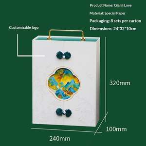 Caja de Regalo Rectangular Portátil de Alta Gama con Doble Puerta para Damas de Honor, con Papel Gris Bronceado y Logotipo UV Personalizable - Product Image 5