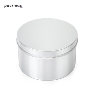 200ml 80*50mm Separated Lid Aluminum Tin for Hair Wax Car Wax - Rust Proof Round Metal <b>Packaging</b> Can Wholesale - Product Image 1