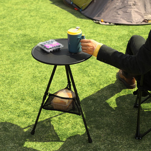 Portable Outdoor Side <strong>Table</strong> , Ultra-Light <strong>Small</strong> Folding <strong>Camping</strong> <strong>Table</strong>, Adjustable Height, Suitable for Travel, <strong>Camping</strong> - Product Image 2
