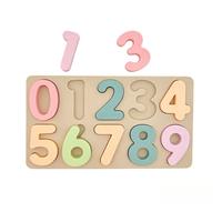 Planche d'équilibre numérique 3D en silicone, jouet éducatif de puzzle pour enfants, jeux amusants avec des chiffres