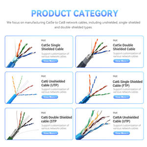 4PR Cat6ทองแดงบริสุทธิ์ UTP CCA ทดสอบผ่าน Cat6A 23Awg <span class=keywords><strong>สาย</strong></span>เคเบิลเครือข่าย250MHz/500MHz Cat6 Cat6a สำหรับอาคารอัจฉริยะ - Product Image 6