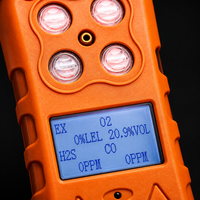 Détecteur de gaz multi-fonctions professionnel HIREP 4 en 1, portable, rechargeable, CO, H2S, O2, LEL, moniteur de sécurité industrielle, vente en gros OEM