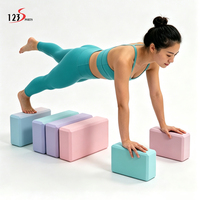 Nouveautés : Bloc de yoga en EVA, surface douce, bords doux, confortable et durable, blocs de yoga en mousse EVA pour le fitness, le Pilates et les exercices