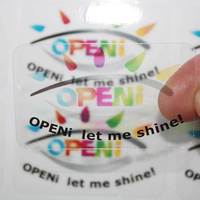 Autocollant rond Transparent pour Logo cosmétique, impression personnalisée, bon marché, autocollant d'étiquette cosmétique Transparent imperméable