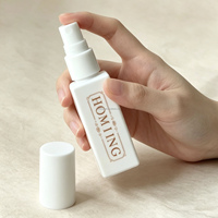 Flacon de parfum en verre épais transparent carré ou rond de 10 ml ou 20 ml, marque privée, pour le transfert de parfums, avec boîte personnalisée