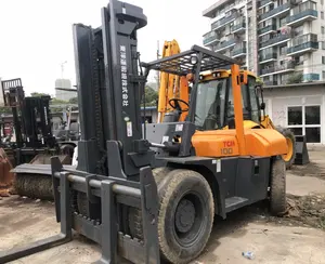 Japonya yapılan TCM 10 ton FD100Z8 güvenilir motor ile iyi durumda ikinci el dizel forklift kullanılır