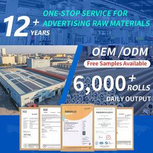 Grosir 340g/440g/510g latar belakang lampu depan PVC Flex Banner gulungan Glossy Matte Printing bahan untuk iklan besar luar ruangan - Product Image 3