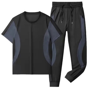 Pantalones de Verano para Hombre, Conjunto Deportivo de Color Sólido a la Moda, Transpirable y Ecológico, Elástico y Delgado para Correr - Product Image 1