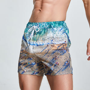 <span class=keywords><strong>Seobean</strong></span> gros été paysage marin imprimé court hommes Shorts de plage taille basse coupe ajustée avec poche séchage rapide Shorts de Sport - Product Image 4