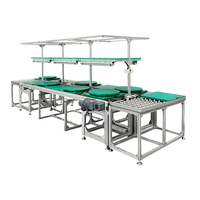 Werkseitig angepasste Produktions linie Montagelinie ESD Work Station Werkstatt Tisch mit rundem Plattenspieler