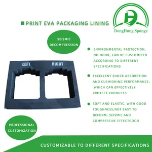 Boîte d'insertion en mousse Eva personnalisée, logo imprimé personnalisé, mousse d'emballage pour emballage de protection
