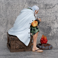 Vente en gros de figurines d'action d'anime Luffy Zoro de 15 cm, figurine en PVC de dessin animé, figurine assise avec LED, modèle de collection, jouets