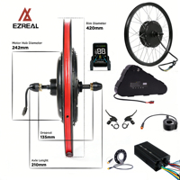 Kit de conversion de vélo électrique Ezreal 52/60/72V 2000/3000W avec moteur à moyeu sans balais et batterie au lithium – Vente en gros, Fabricant OEM ODM