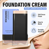 Fond de Teint Crème en Stick Prêt à l'emploi avec Pinceau Intégré, Texture Fine, Couvrance et Fini Lisse, Prix de Gros, Approvisionnement en Vrac